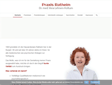 Tablet Screenshot of praxis-ratheim.de